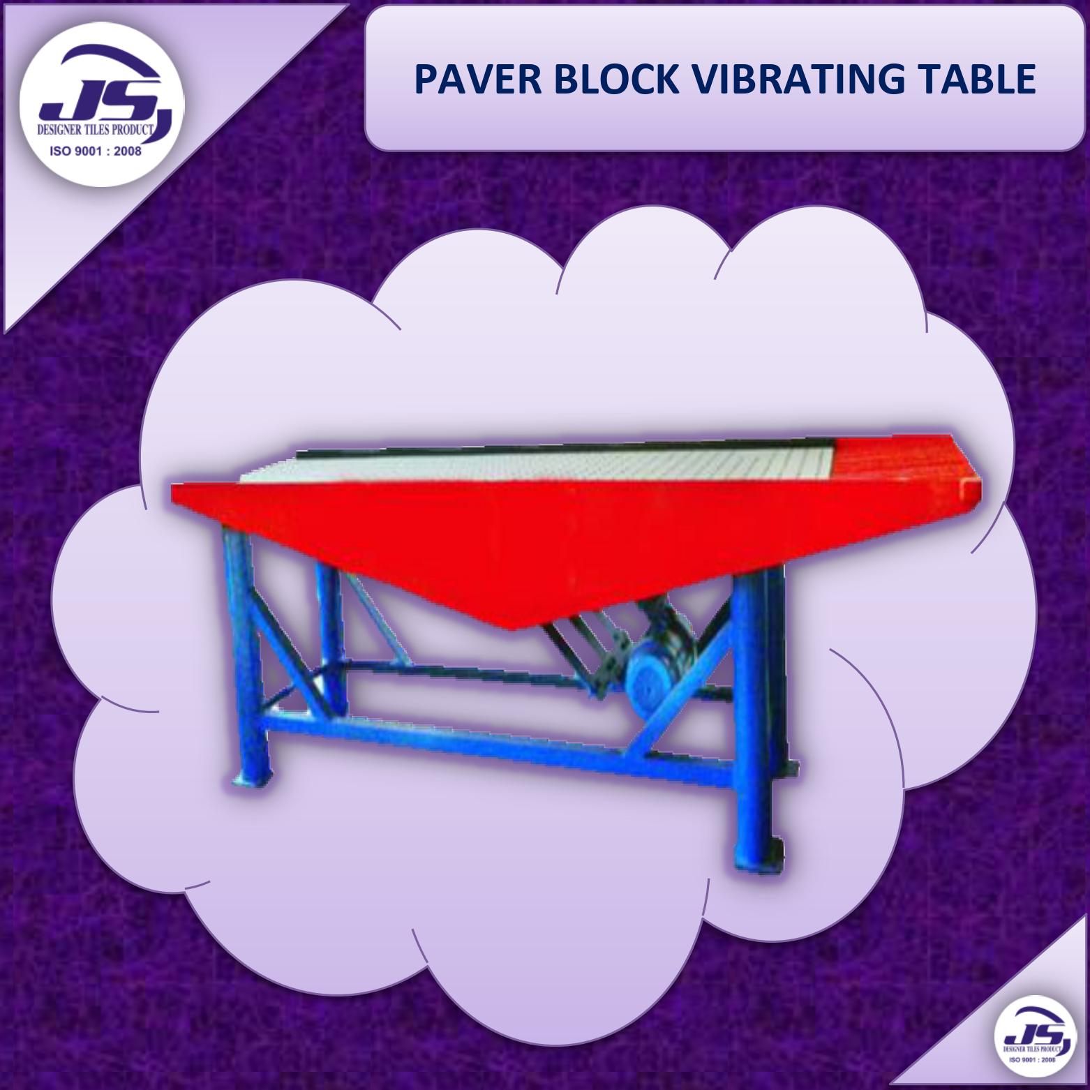 PAVER BLOCK VIBRATING TABLE